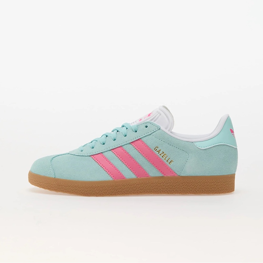 Adidas Gazelle Pastel Green with Pink Accents